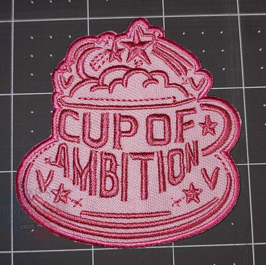 Cup of Ambition Iron-On PATCH - Texas Transfers and Designs