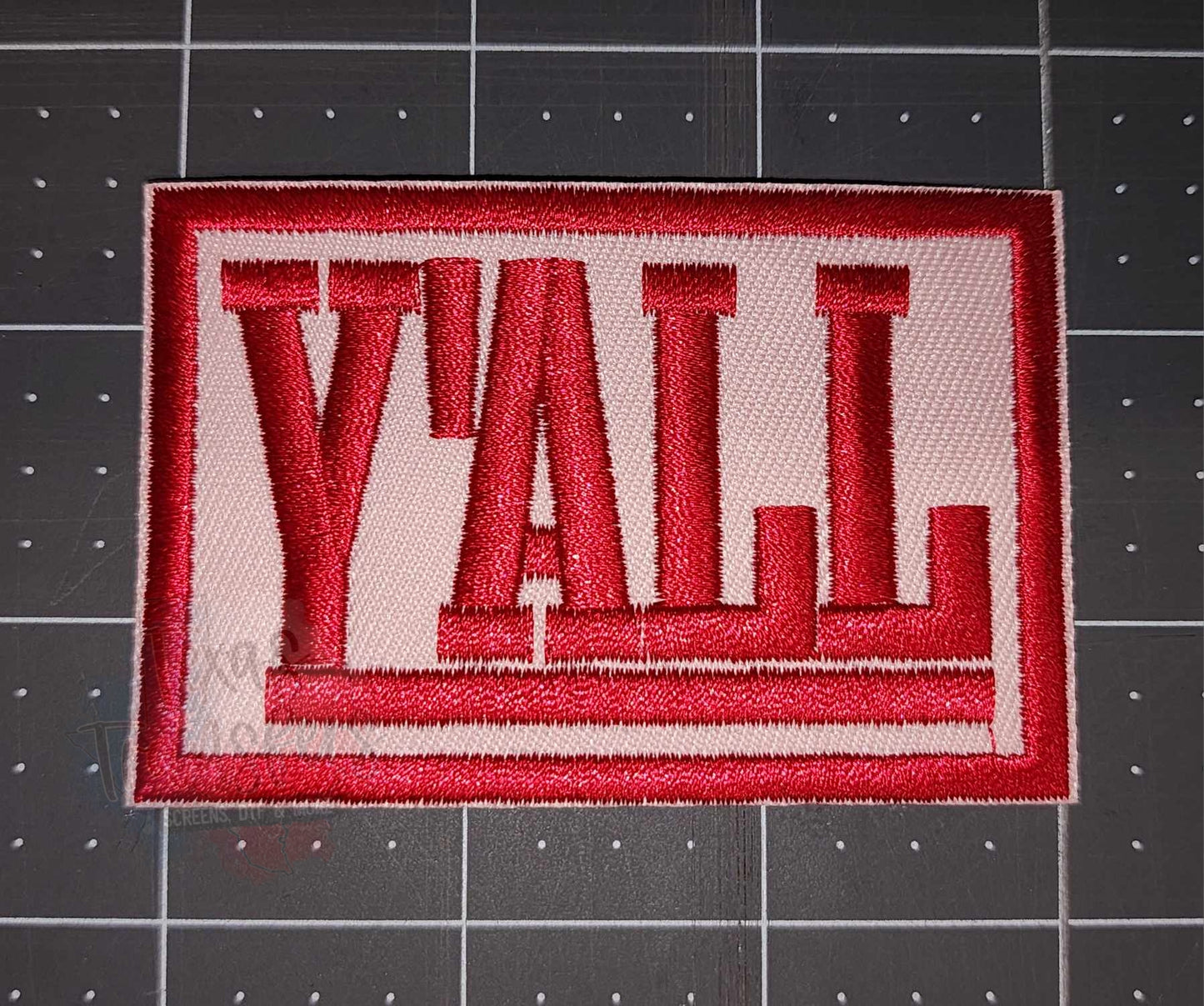 Y'all Pink Iron-On PATCH - Texas Transfers and Designs