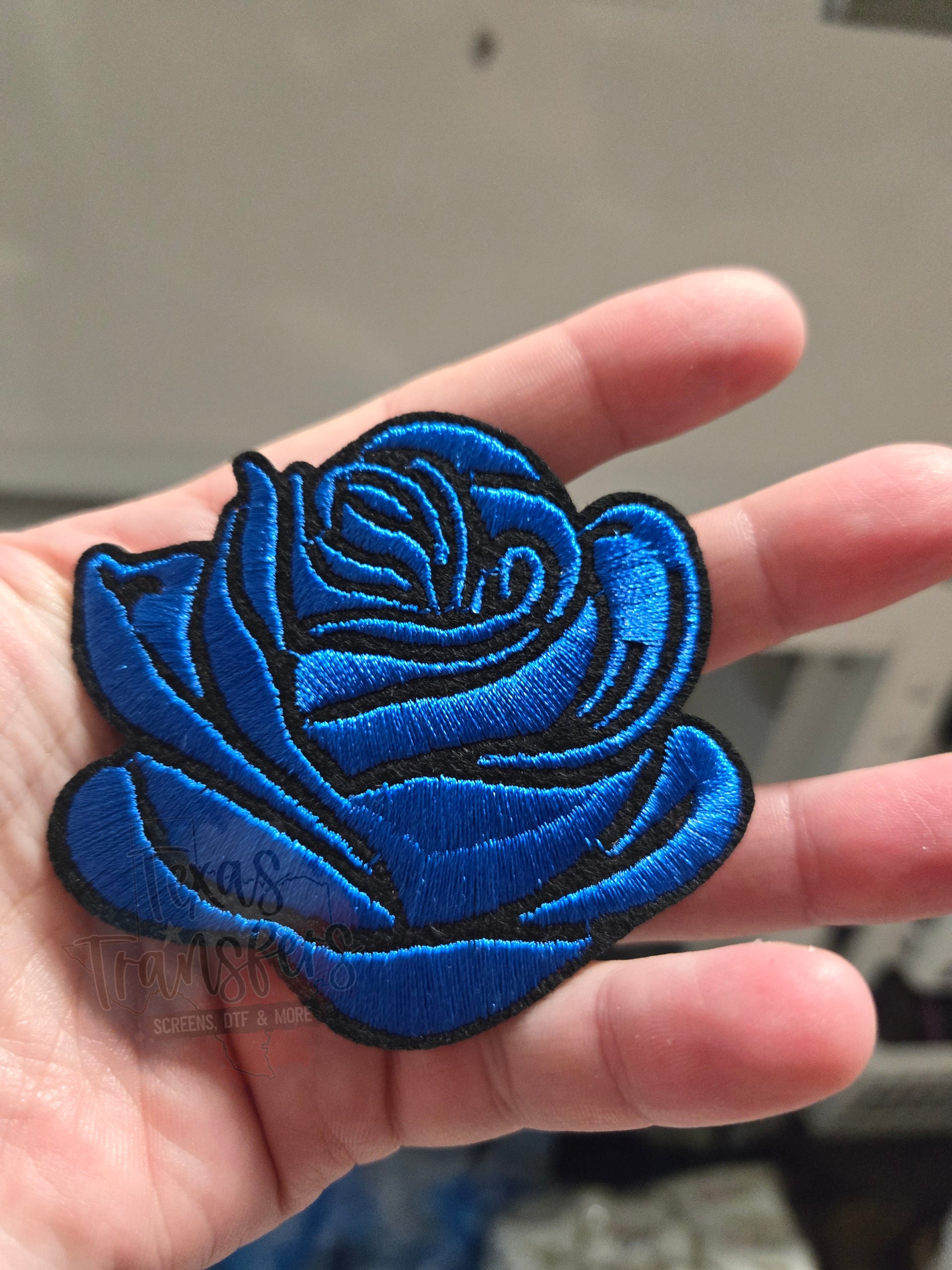 Rose Iron-On PATCH (Multiple Options) - Texas Transfers and Designs