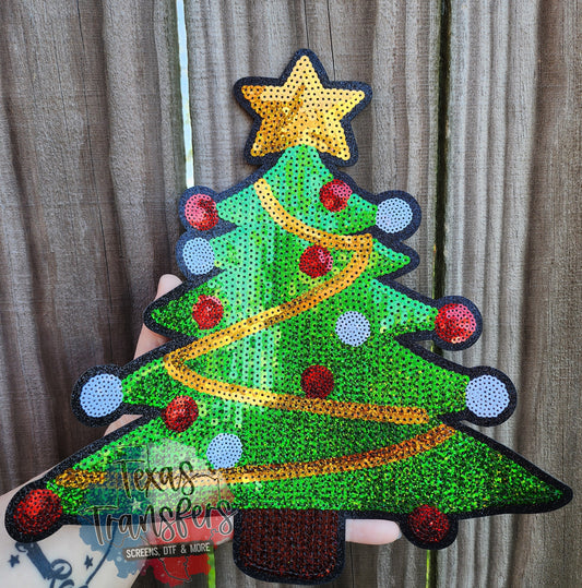 Christmas Tree XL Iron-On Patch - Texas Transfers and Designs