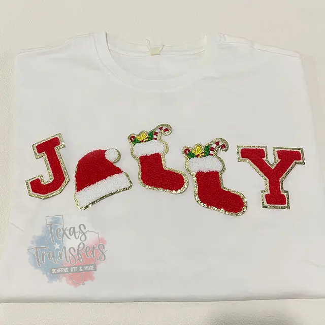 Jolly Iron-On PATCH SET - Texas Transfers and Designs