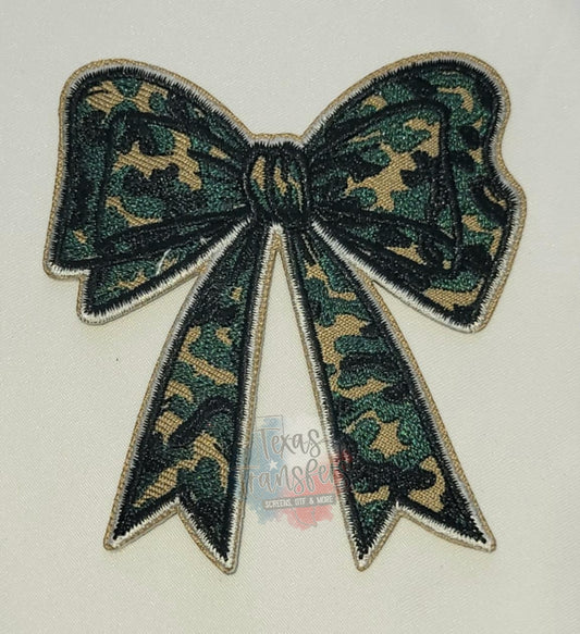 Camo Bow  Iron-On Patch