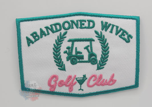 Abandoned Wives Golf Iron-On PATCH