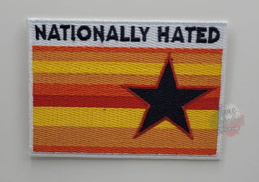 Nationally Hated Iron-On Patch - Texas Transfers and Designs