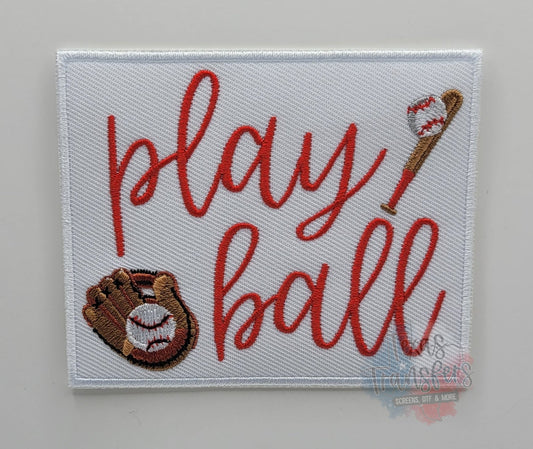 Play Ball Iron-On Patch - Texas Transfers and Designs