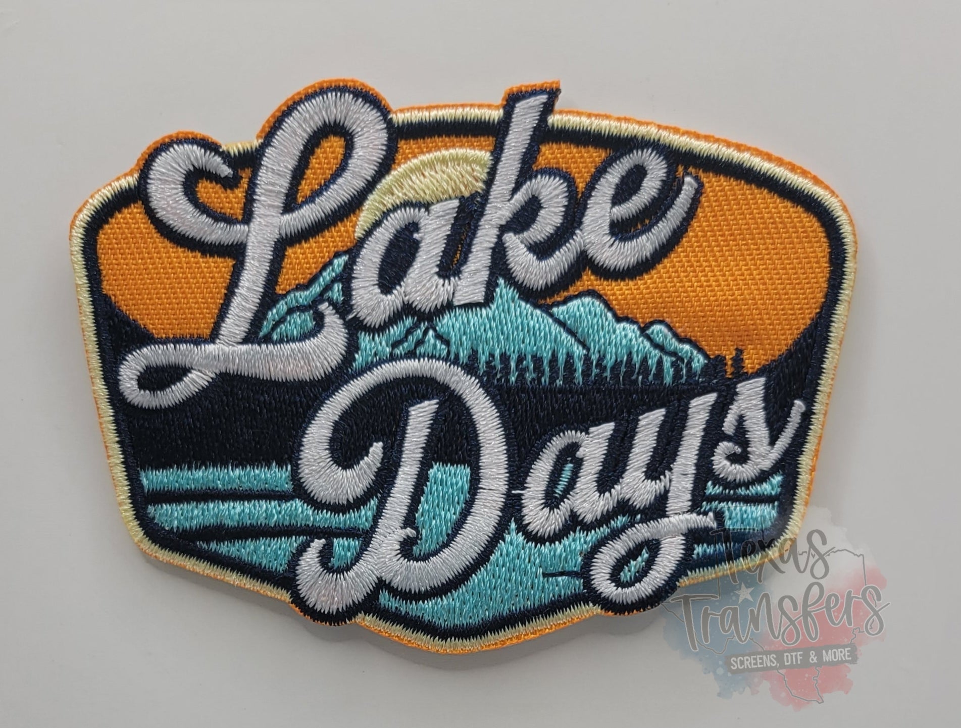 Retro Lake Day Iron-On PATCH - Texas Transfers and Designs