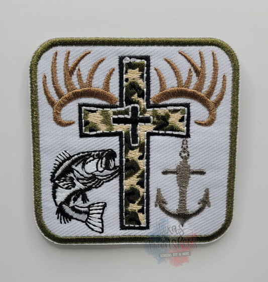 Camo Outdoors Iron-On PATCH - Texas Transfers and Designs