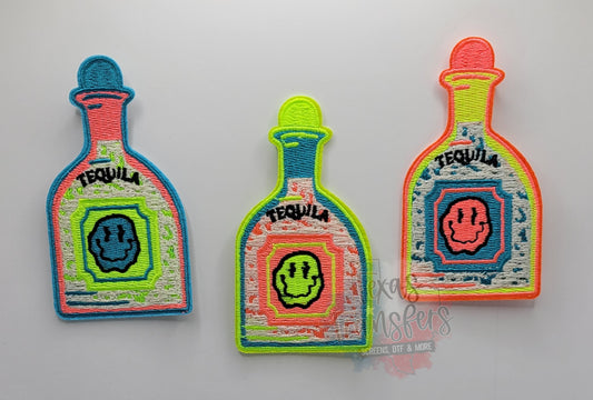 Neon Tequila Iron-On PATCH - Texas Transfers and Designs