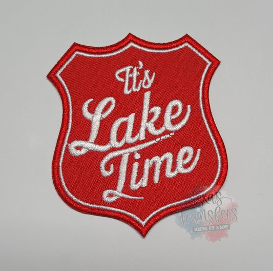 It's Lake Time Iron-On PATCH *DISCONTINUED* - Texas Transfers and Designs
