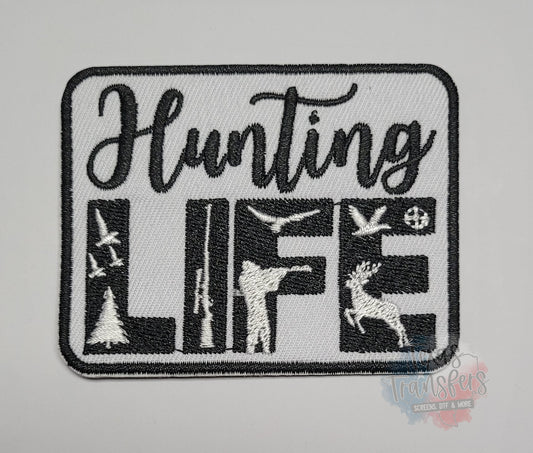 Hunting Life Iron-On PATCH - Texas Transfers and Designs