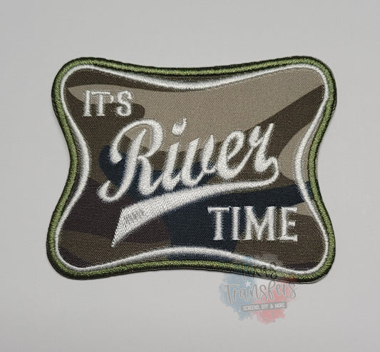 It's River Time Camo Iron-On PATCH - Texas Transfers and Designs