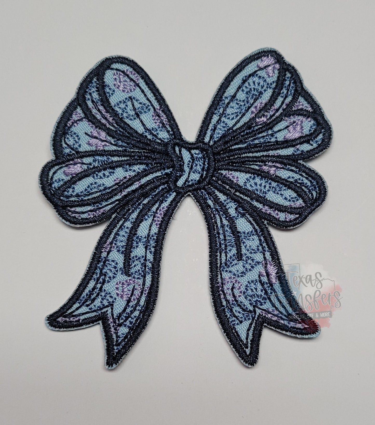 Seashell Bow Iron-On PATCH - Texas Transfers and Designs