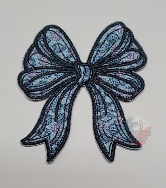 Seashell Bow Iron-On PATCH - Texas Transfers and Designs