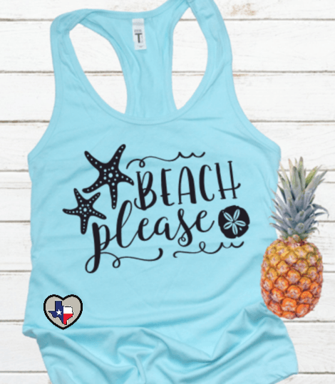 Beach Please DTF - Texas Transfers and Designs