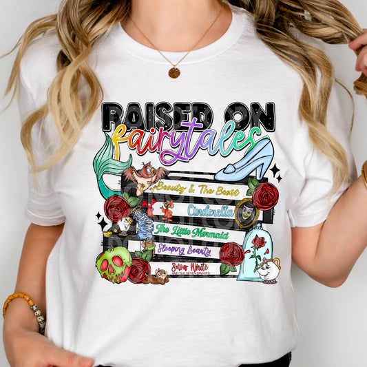 Raised on Fairytales VHS DTF - Texas Transfers and Designs