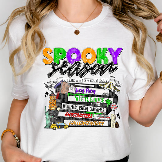 Spooky Season VHS DTF - Texas Transfers and Designs