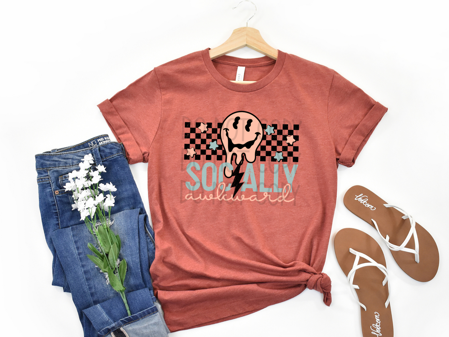 Socially Awkward DTF - Texas Transfers and Designs