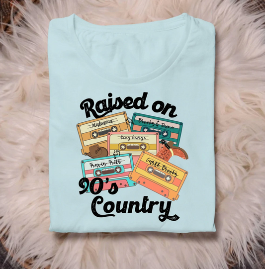 Raised on 90s Country DTF - Texas Transfers and Designs