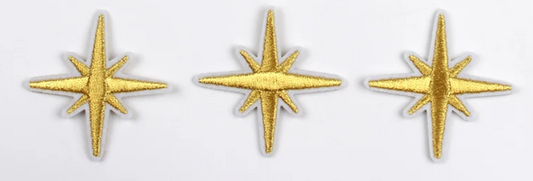 Gold Star Asterisk Iron-On PATCH