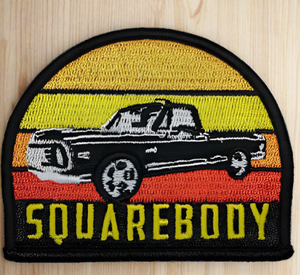 Square Body Truck Iron-On PATCH