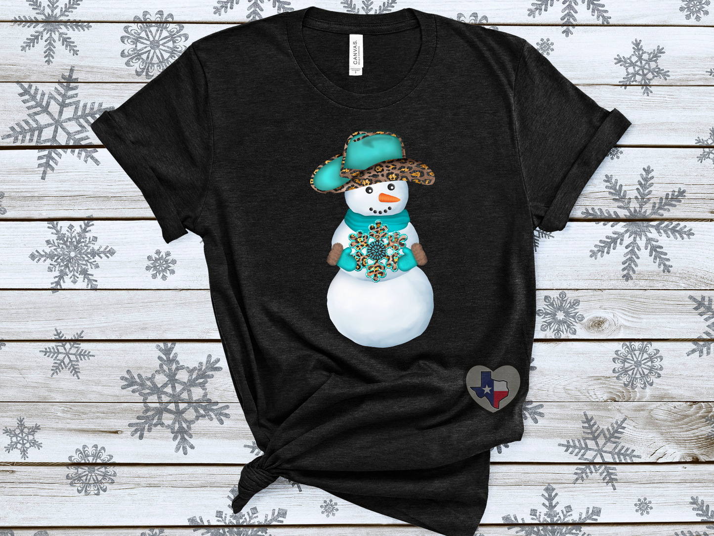Turquoise Snowman DTF