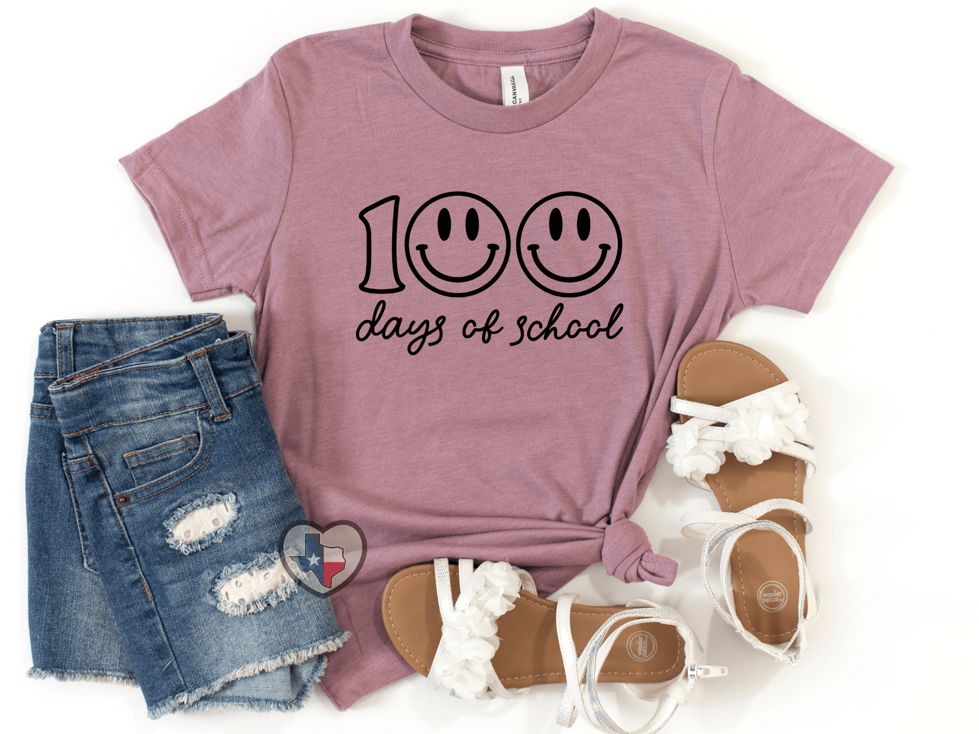 100 Days Smiles DTF - Texas Transfers and Designs