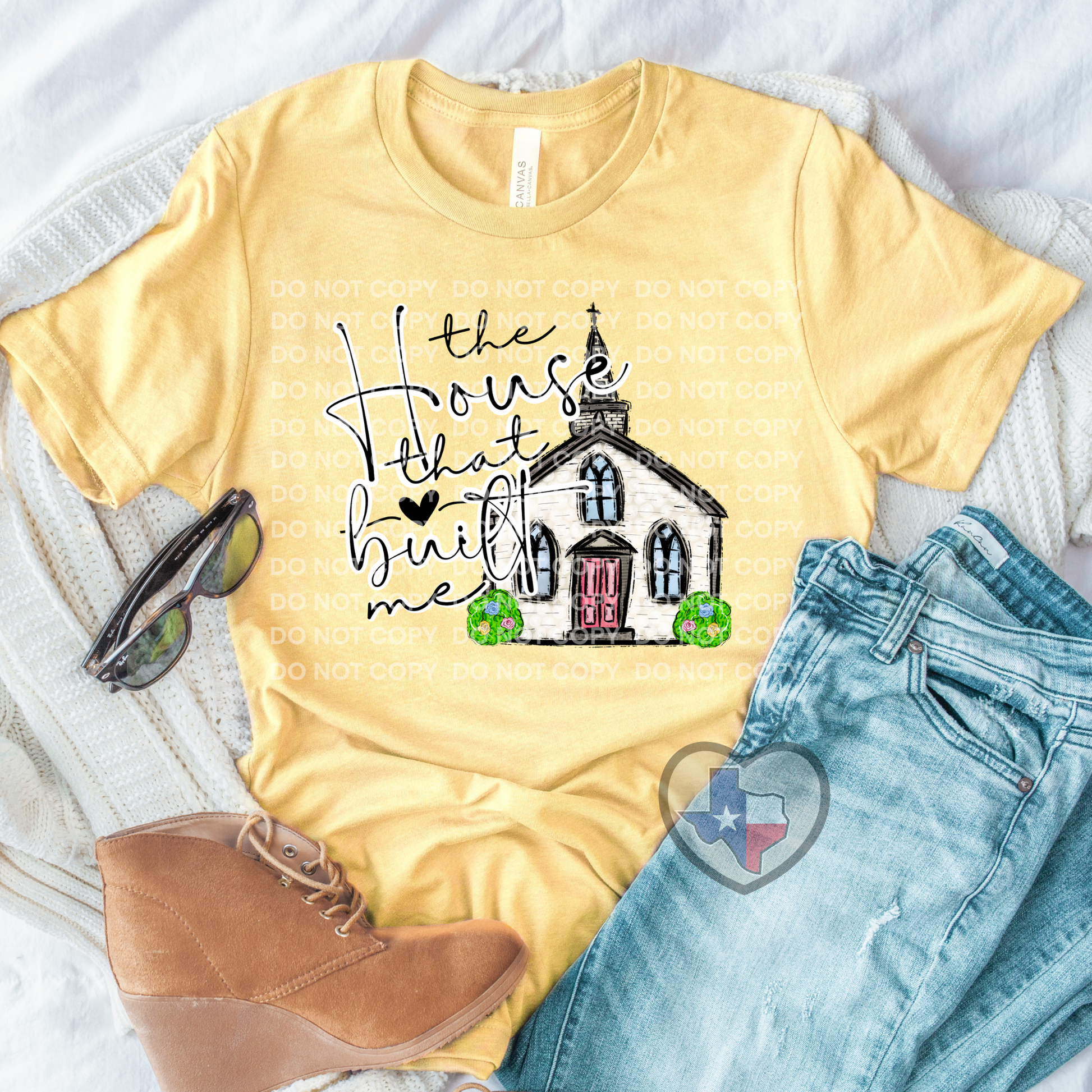 The House That Built Me DTF - Texas Transfers and Designs