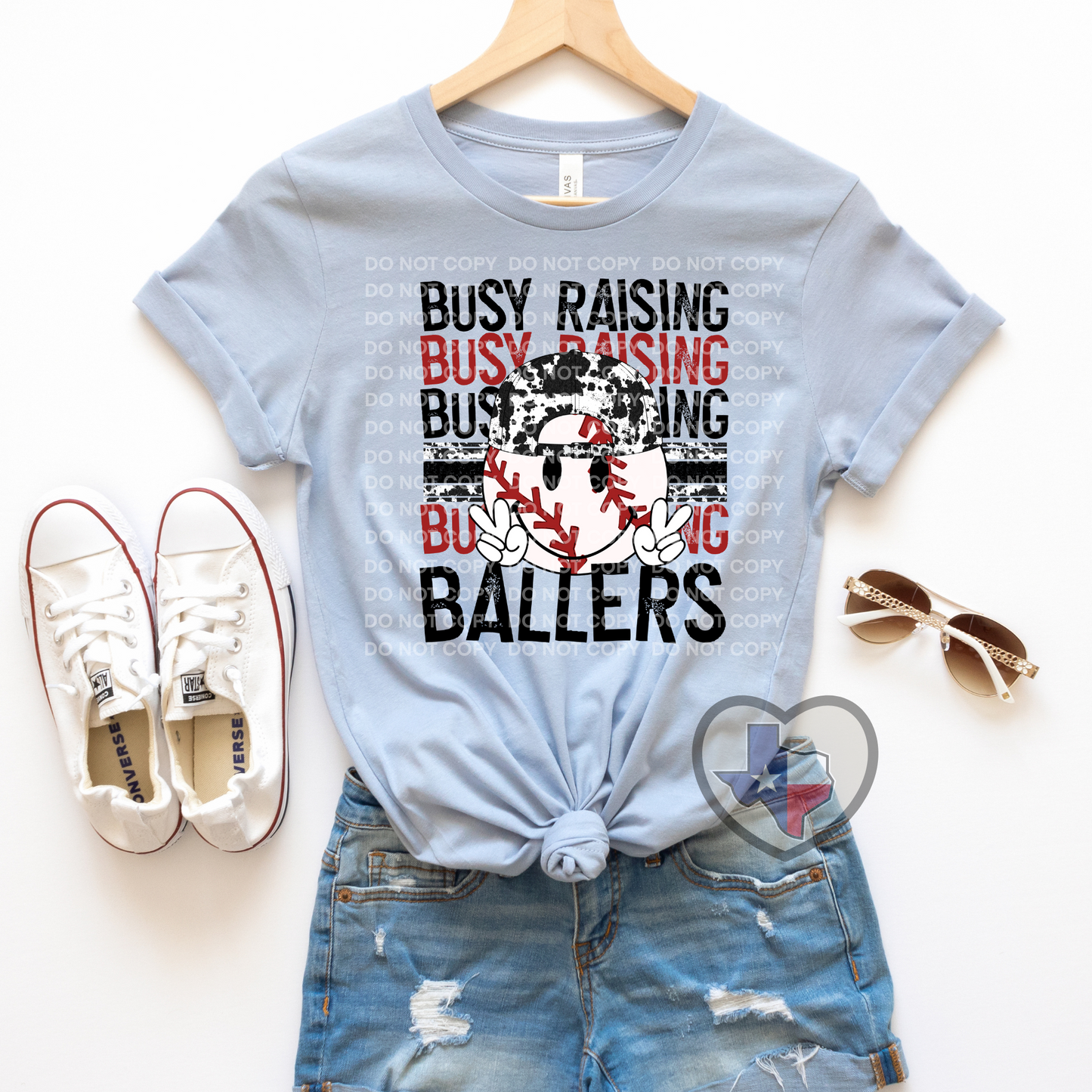 Busy Raisin' Ballers (Baseball Cowprint) DTF