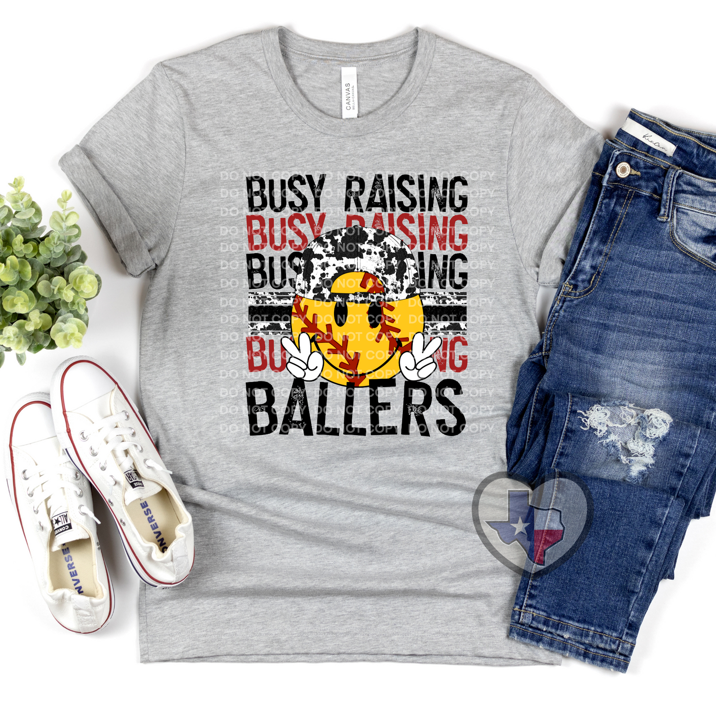 Busy Raisin' Ballers (Softball Cowprint) DTF