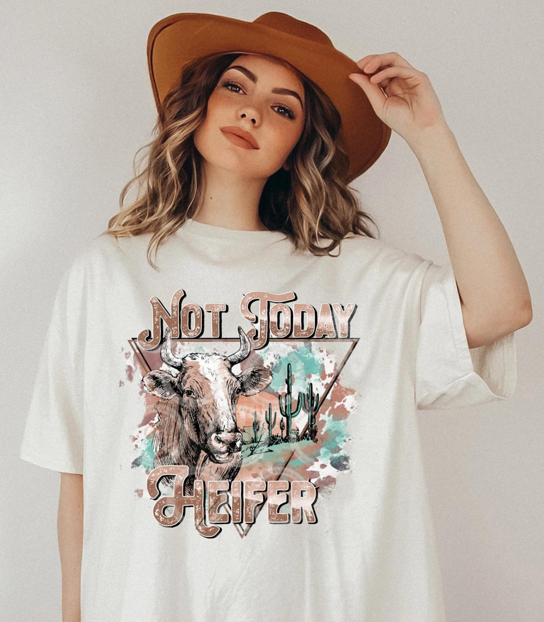 Not Today Heifer DTF - Texas Transfers and Designs