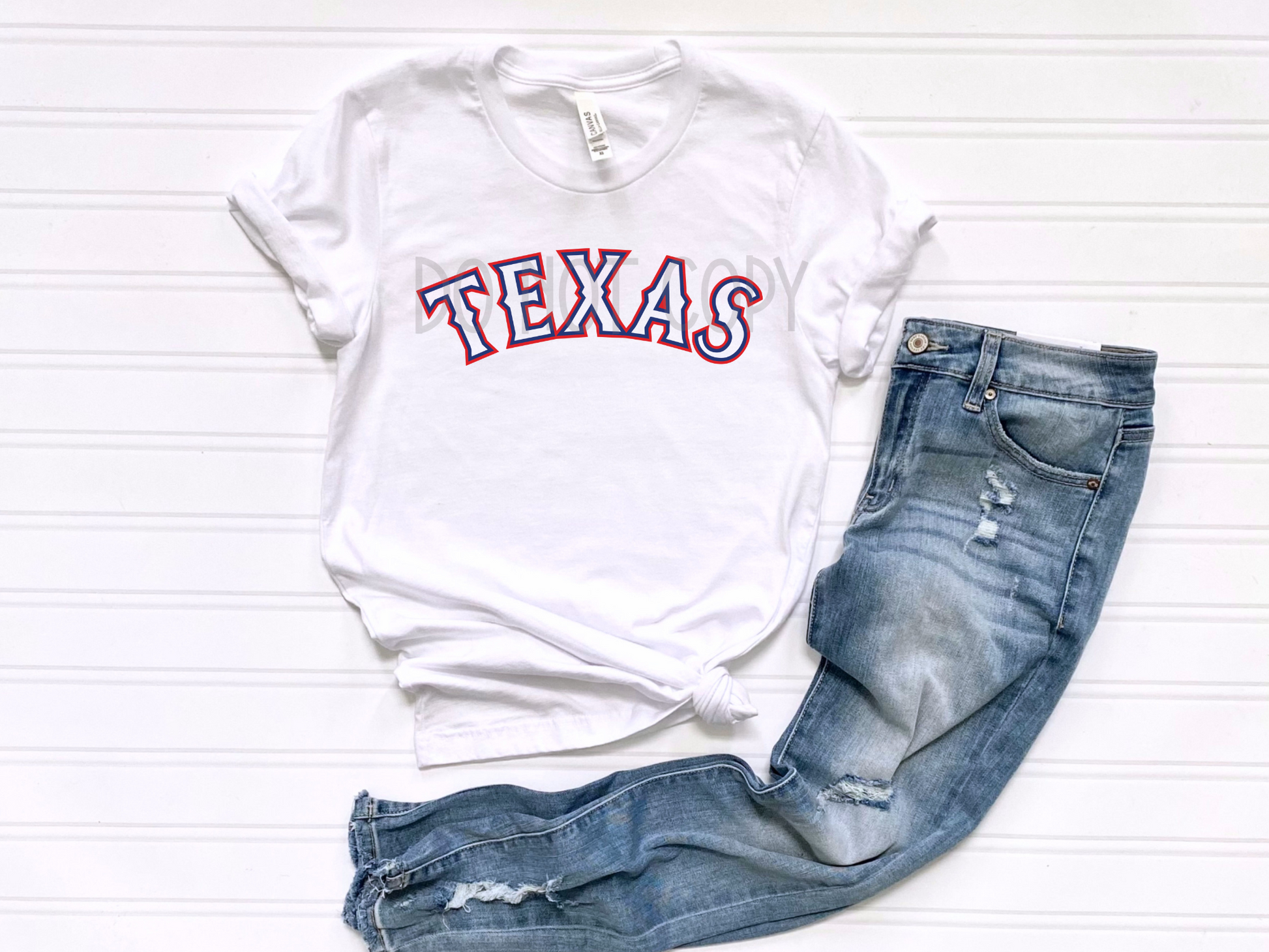 Texas Rangers With Daddy Shirt or Bodysuit 