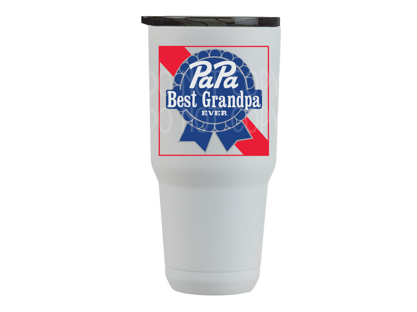 PaPa Best Grandpa UV Sticker