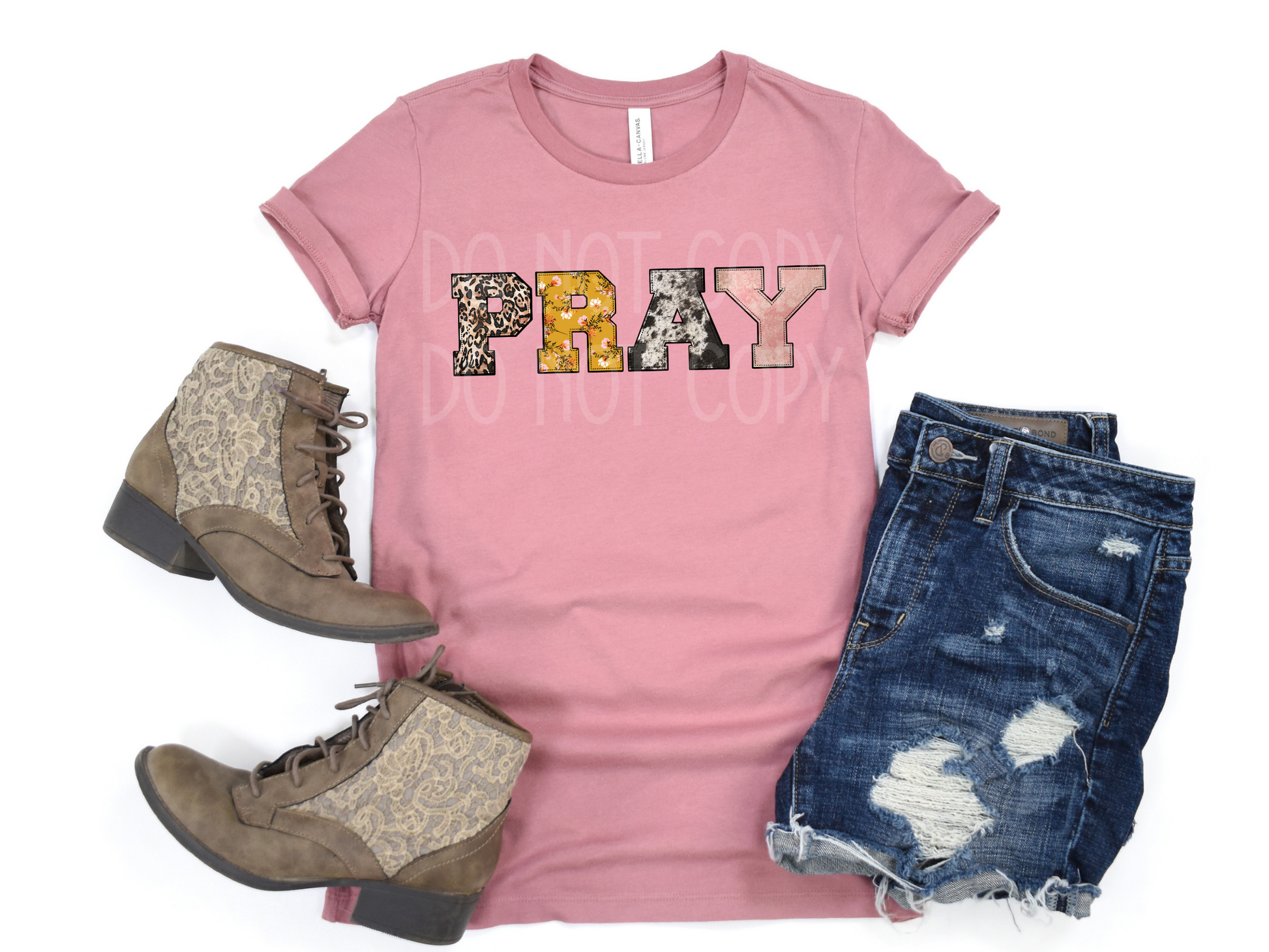 PRAY DTF - Texas Transfers and Designs