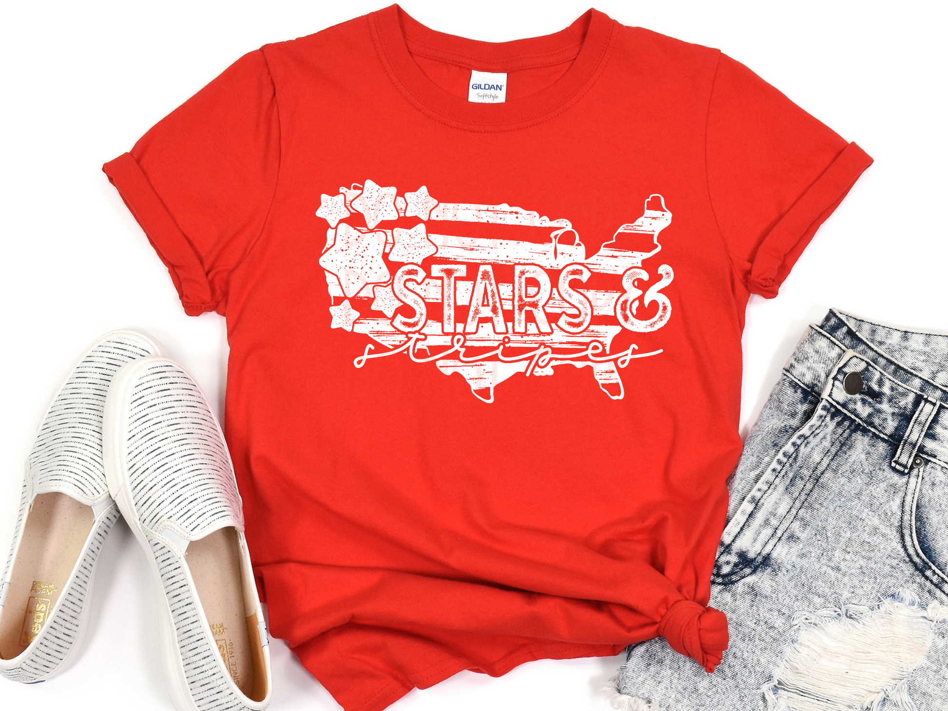 Stars & Stripes - Texas Transfers and Designs