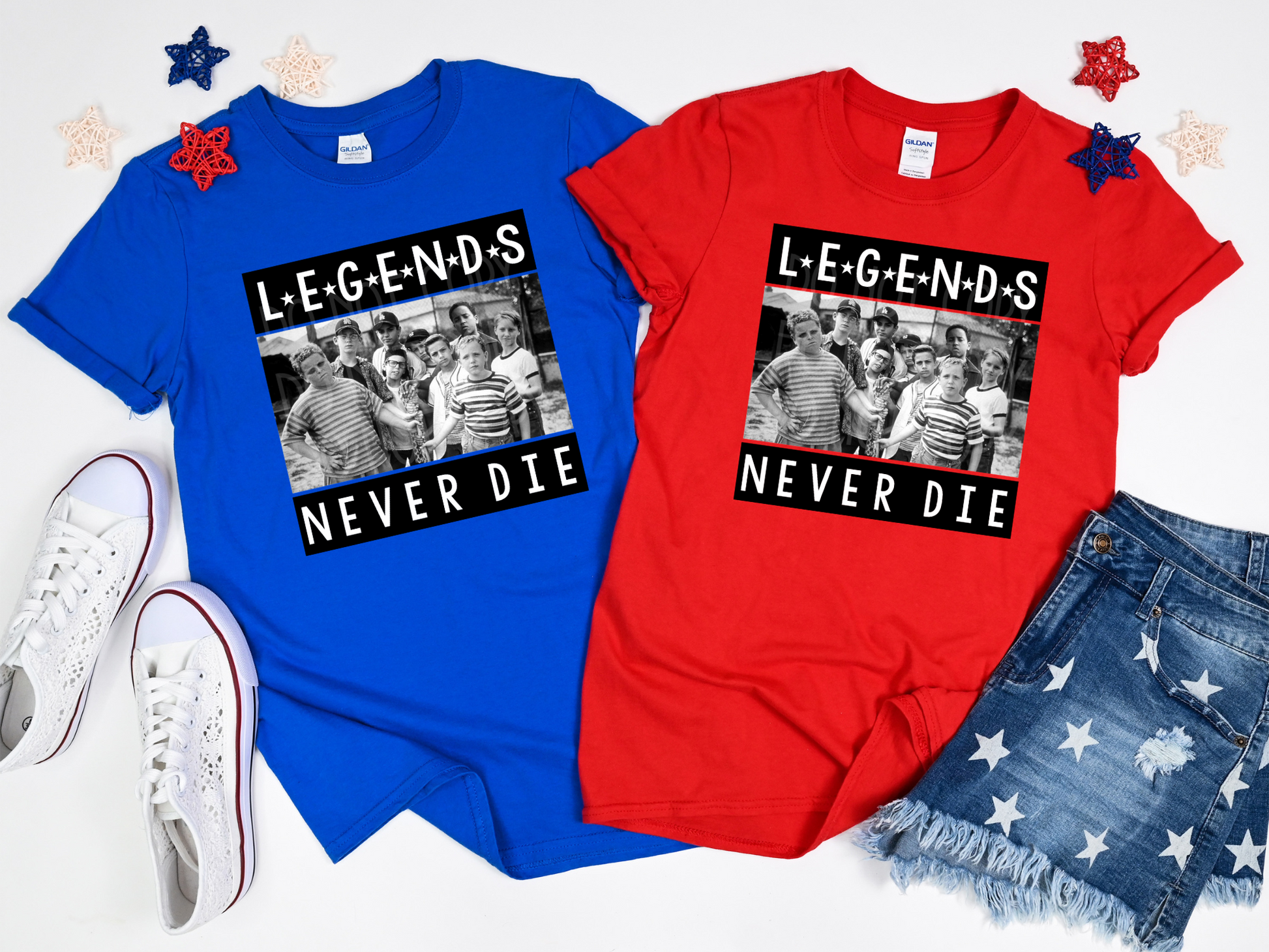 Legends Never Die DTF Texas Transfers and Designs