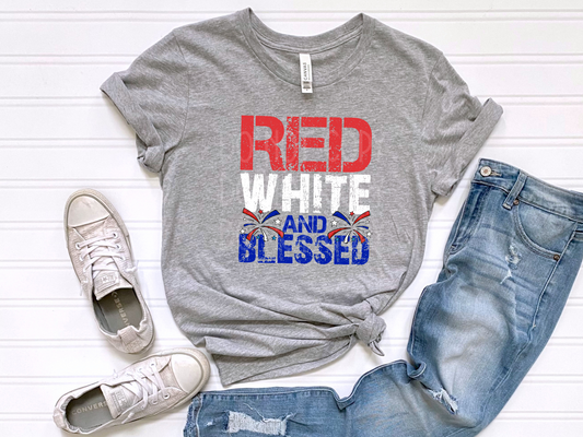 Red White and Blessed DTF