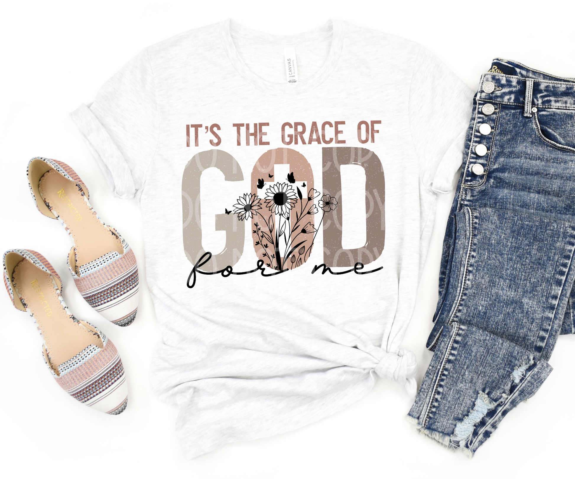 It's the Grace of God for Me DTF - Texas Transfers and Designs