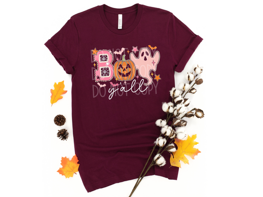 Boo Y'all DTF - Texas Transfers and Designs