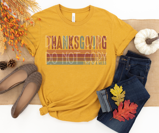 Thanksgiving/Kind of a Mess DTF - Texas Transfers and Designs