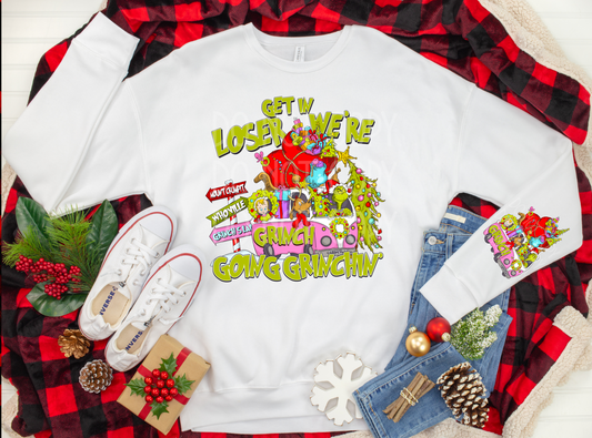 Get in Loser (Christmas) DTF - Texas Transfers and Designs