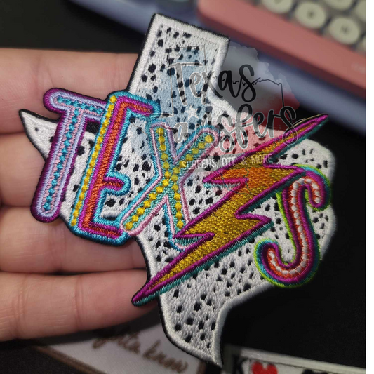 Texas Retro Iron-On PATCH - Texas Transfers and Designs