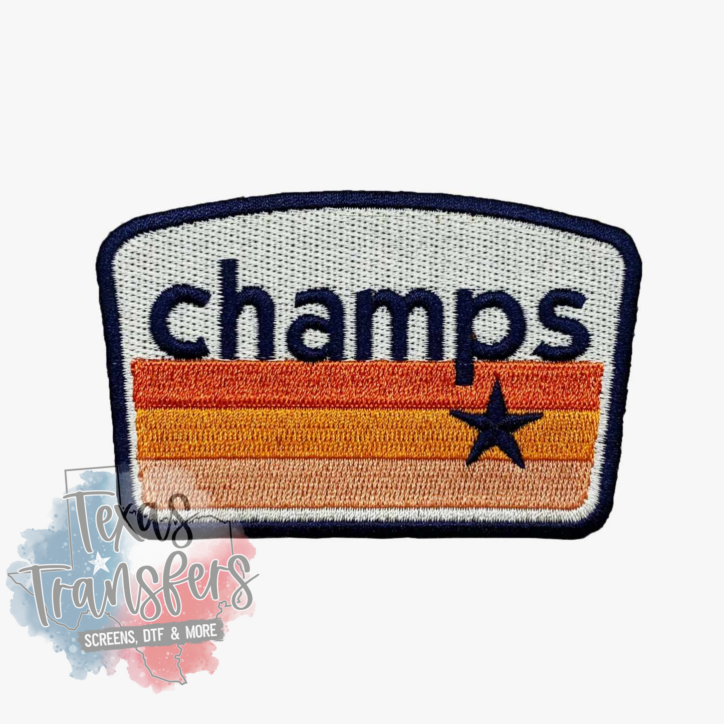 Houston Champs Iron-On PATCH - Texas Transfers and Designs