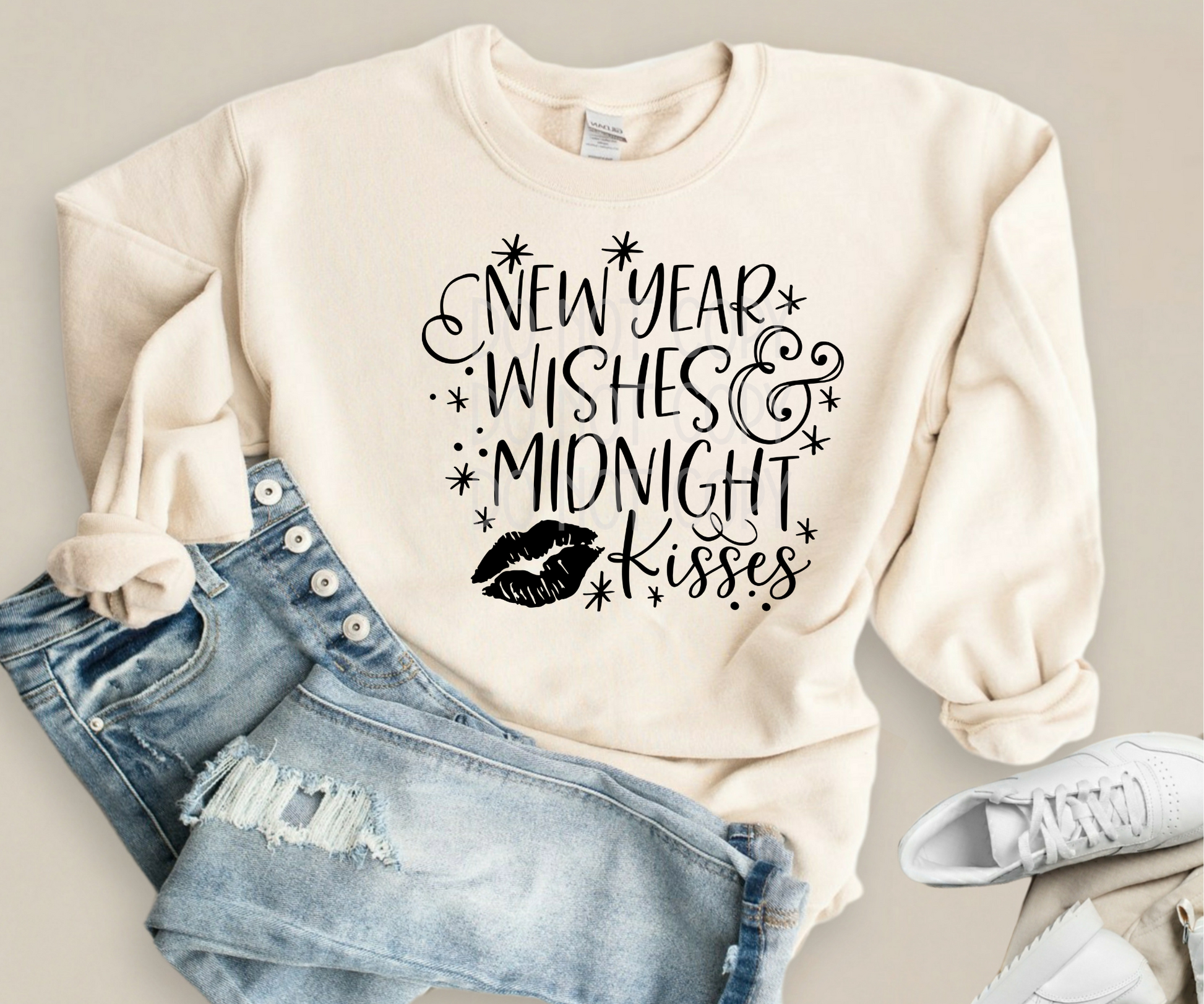 New Year Wishes DTF - Texas Transfers and Designs