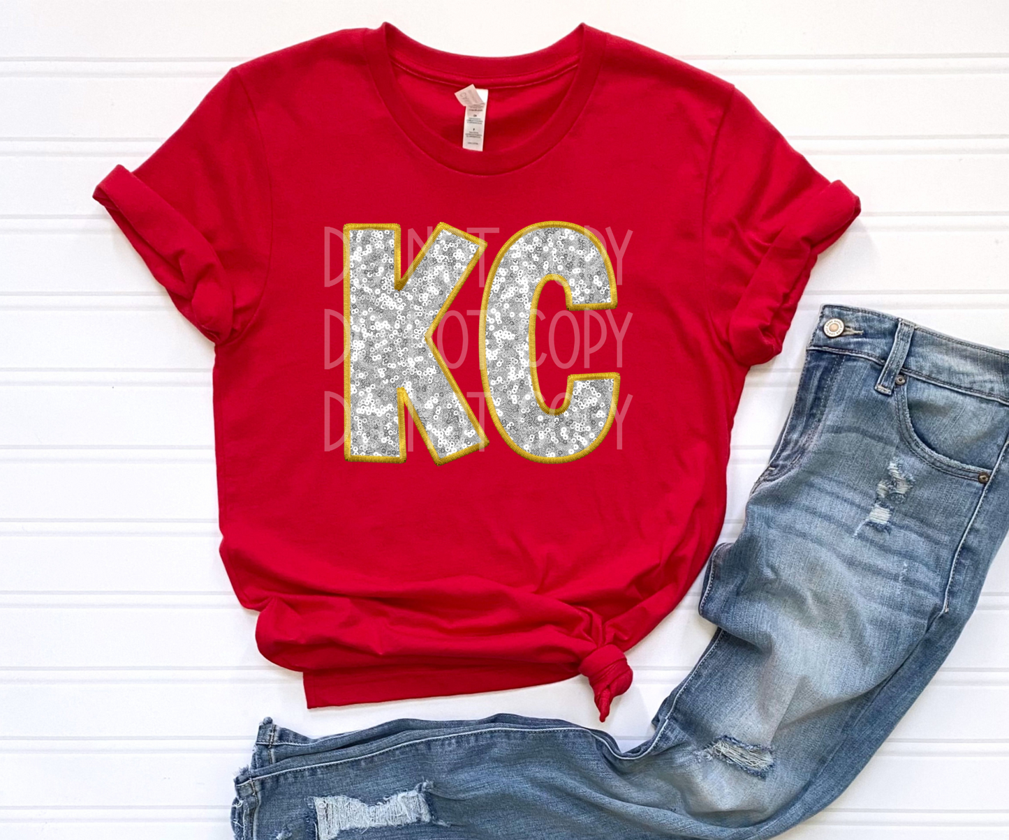 KC Faux Sequin Embroidery DTF