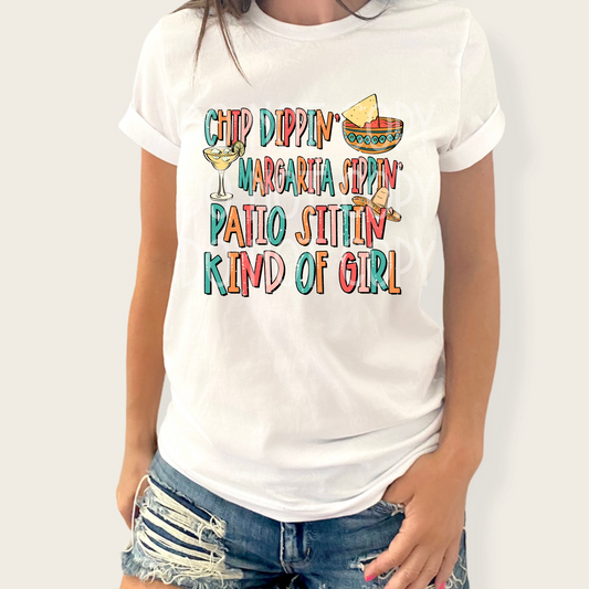 Chip Dippin' Margarita Sippin' DTF - Texas Transfers and Designs