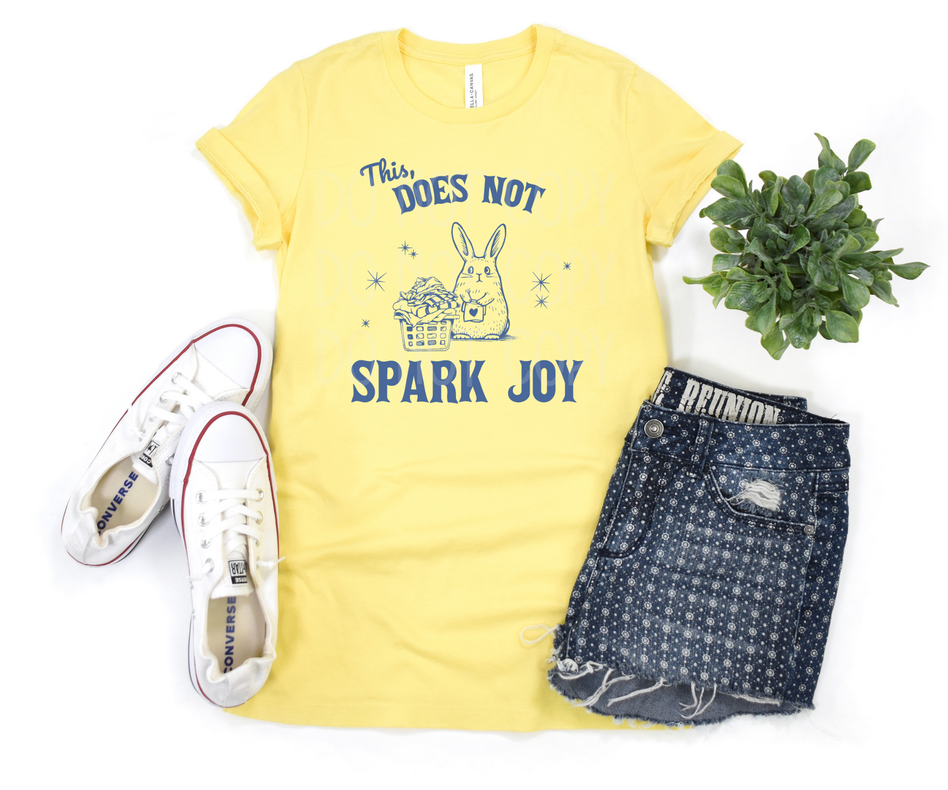 This Does Not Spark Joy/Laundry (Blue) - Texas Transfers and Designs