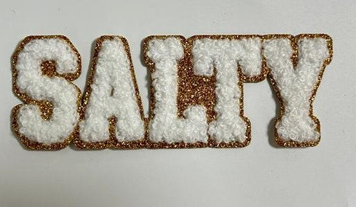 Salty Chenille/Glitter Iron-On PATCH