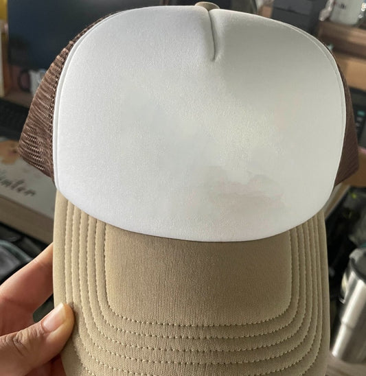 PRE-ORDER Arriving 5/30 Tan/Brown/White Trucker Hat