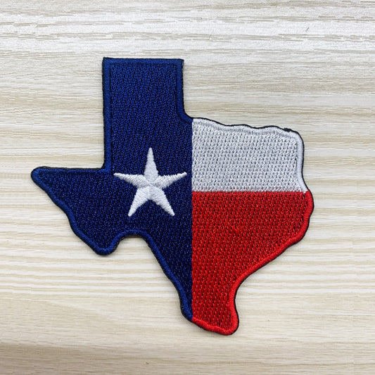 PRE-ORDER Arriving 5/31 Texas Shape Flag Iron-On PATCH