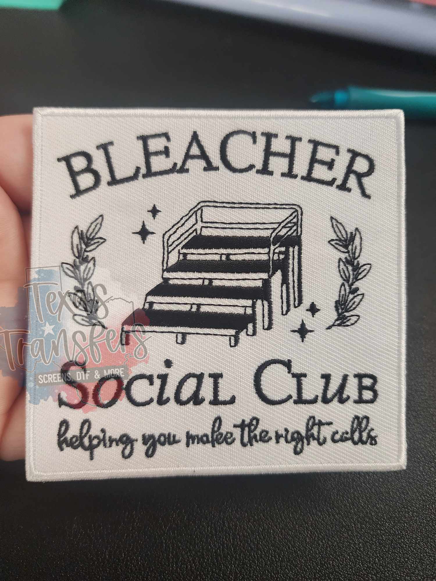 Bleacher Social Club PATCH - Texas Transfers and Designs